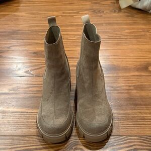 Natural Reflections Taupe Ankle Booties